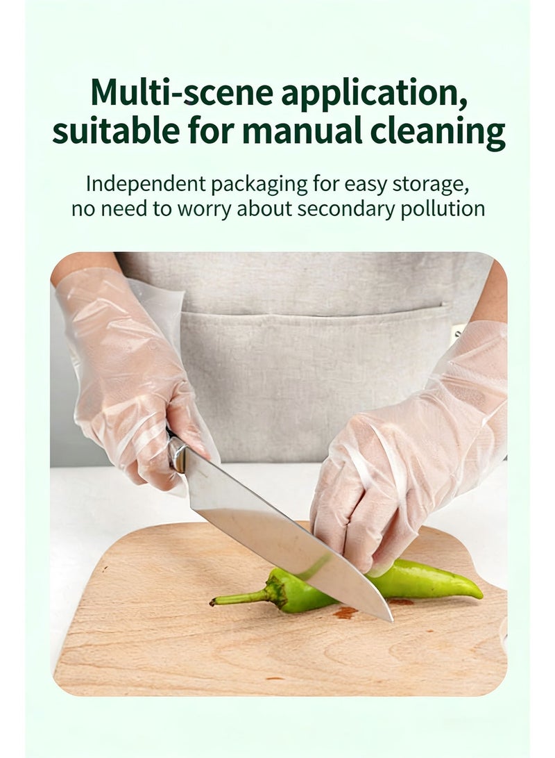 Food-Grade TPE Disposable Gloves, Kitchen Baking & Food Service Gloves, Oil & Stain Resistant for Home & Catering - Image 2