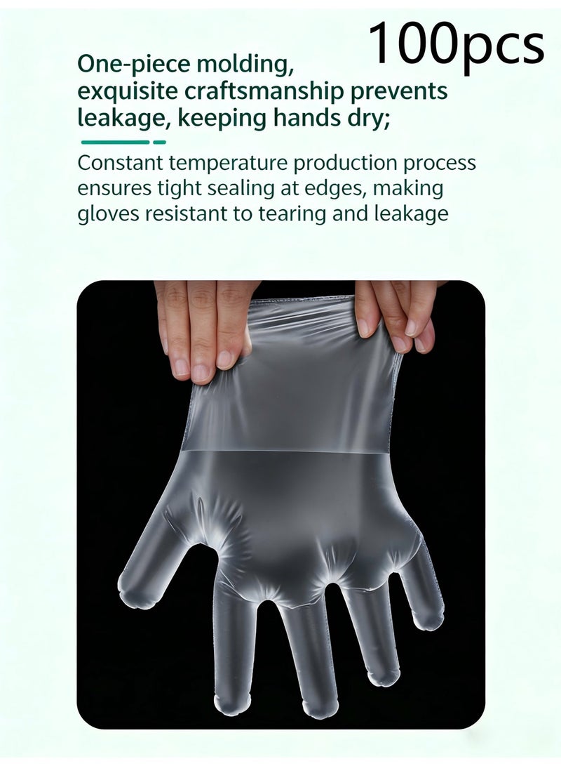Food-Grade TPE Disposable Gloves, Kitchen Baking & Food Service Gloves, Oil & Stain Resistant for Home & Catering - Image 1