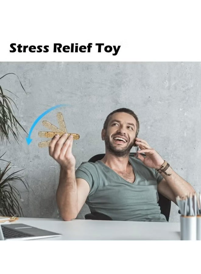 Fidget Toys Adults, Fidget Slider Fidget Toy Adult Stress Relief Metal Push Pull Rotation ADHD Recreational Fidget Toys, Birthday Desk Toy Creative Gifts for Father Husband Boyfriend - Image 2
