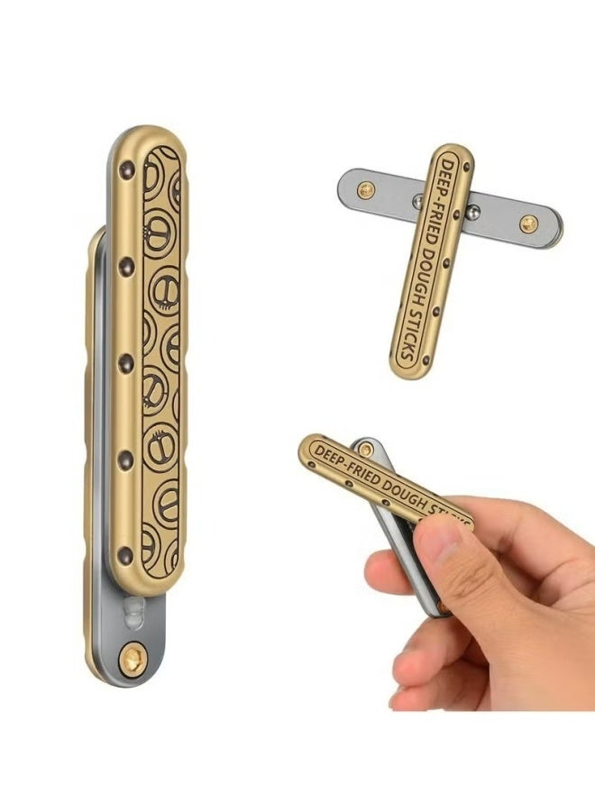 Fidget Toys Adults, Fidget Slider Fidget Toy Adult Stress Relief Metal Push Pull Rotation ADHD Recreational Fidget Toys, Birthday Desk Toy Creative Gifts for Father Husband Boyfriend - Image 1