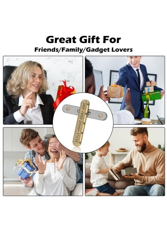 Fidget Toys Adults, EDC Fidget Slider Fidget Toy Adult Stress Relief Metal Push Pull Rotation ADHD Recreational Fidget Toys, Birthday Desk Toy Creative Gifts for Father Husband Boyfriend - Image 4