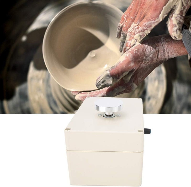klarako Pottery Wheel Machine,5V Usb Mini Electric Pottery Wheel Machine, Aluminum Alloy Fingertip Pottery Wheel Clay Making Ceramic Tool With Usb(white) - Image 3