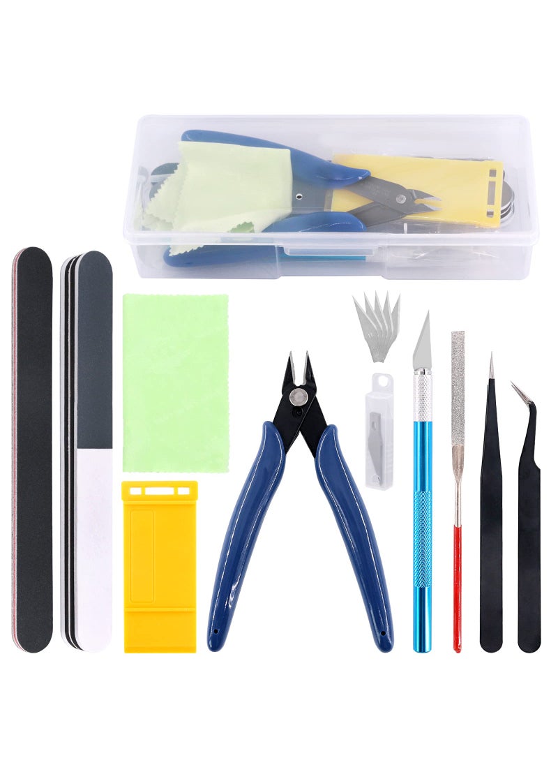 Rustark Rustark 10Pcs Model Tools Craft Set Modeler Building Kit for Gundam Basic Model Assembling, Building and Repairing  - Image 1