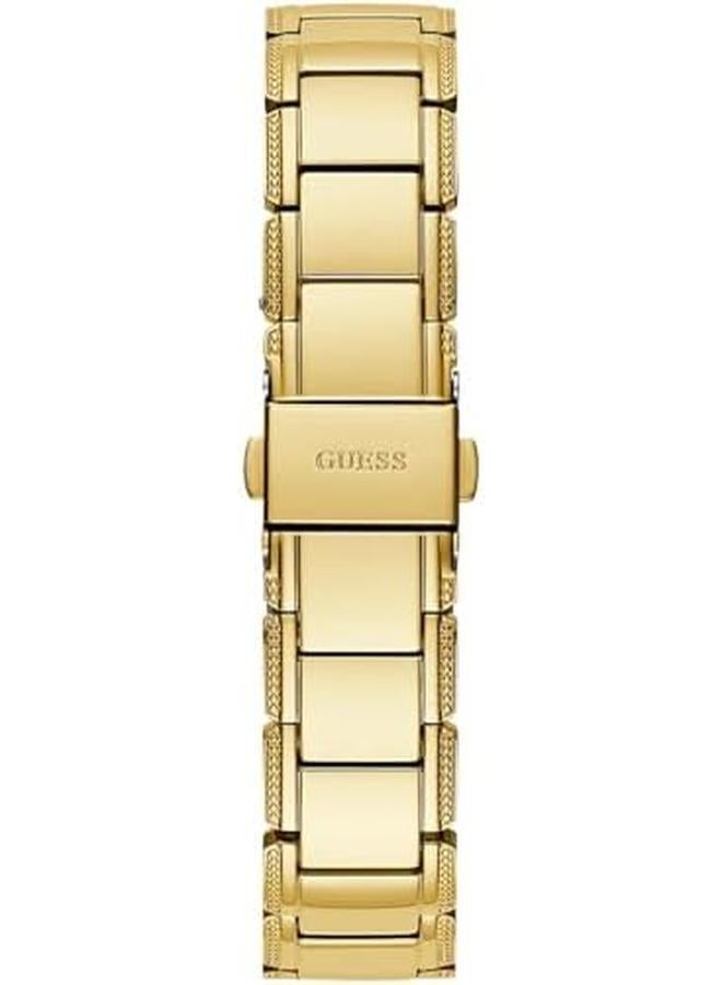 جس ساعة تناظرية ذات لون ذهبي مزهرة للنساء من US - Image 2