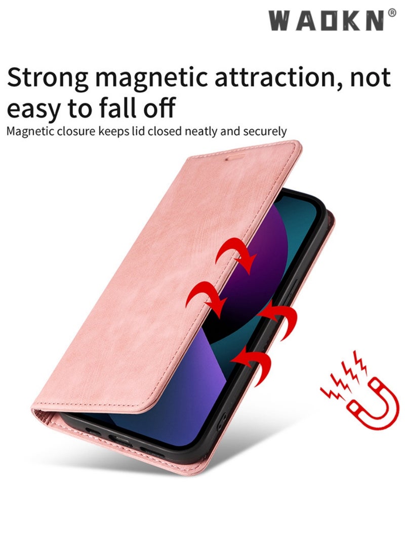 For Samsung Galaxy S24 Ultra Case,Luxury Leather Wallet Cover, Leather Wallet Case Classic Design with Card Slot and Magnetic Flip Flip Folding Case for Galaxy S24 Ultra Phone Shell 6.8'' Case