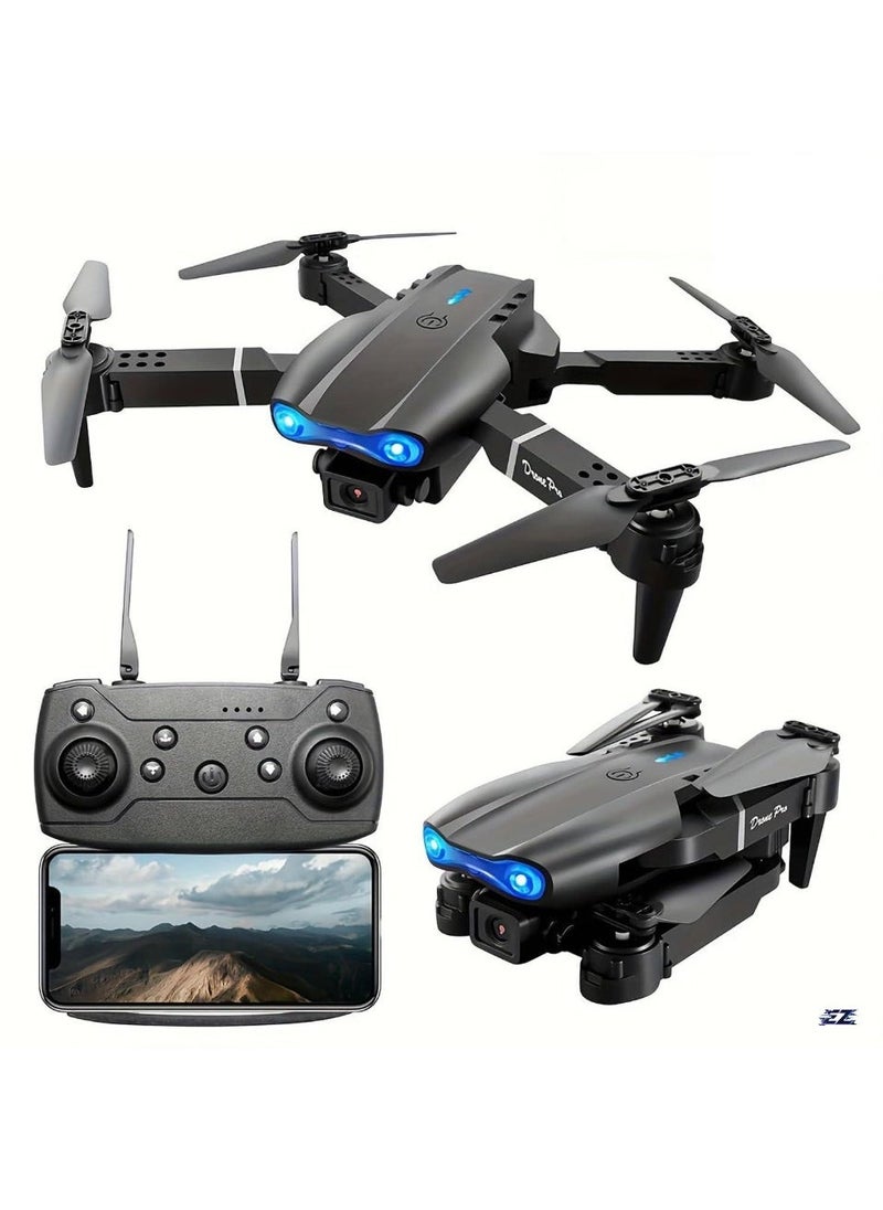 ELTRAZONE E99 Drone with Camera, Foldable RC Quadcopter Drone, Remote Control Drone Toys for Beginners, Men’s Gifts, Indoor and Outdoor Affordable UAV, Christmas, Halloween, Thanksgiving Gift  - Image 1