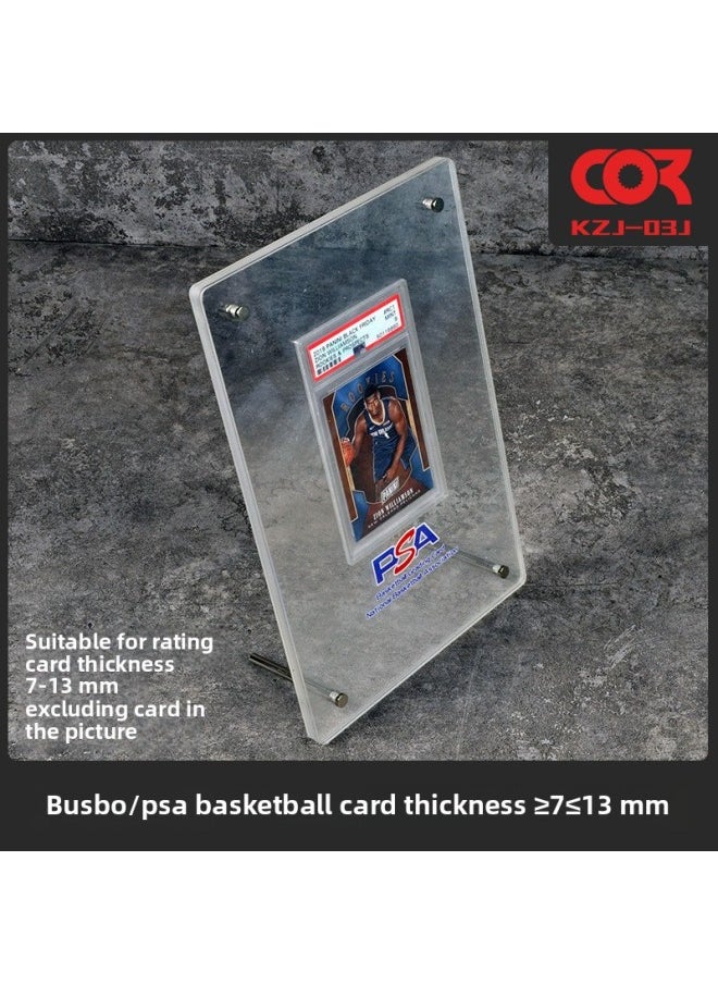 Game King PSA Baokemeng BGS Rating Card CCG Gongbo Card Star Card Exhibition Desktop Vertical Display Stand-Color:KZJ03J(PSA Basketball Card Thickness Within 7-13mm)  - Image 1