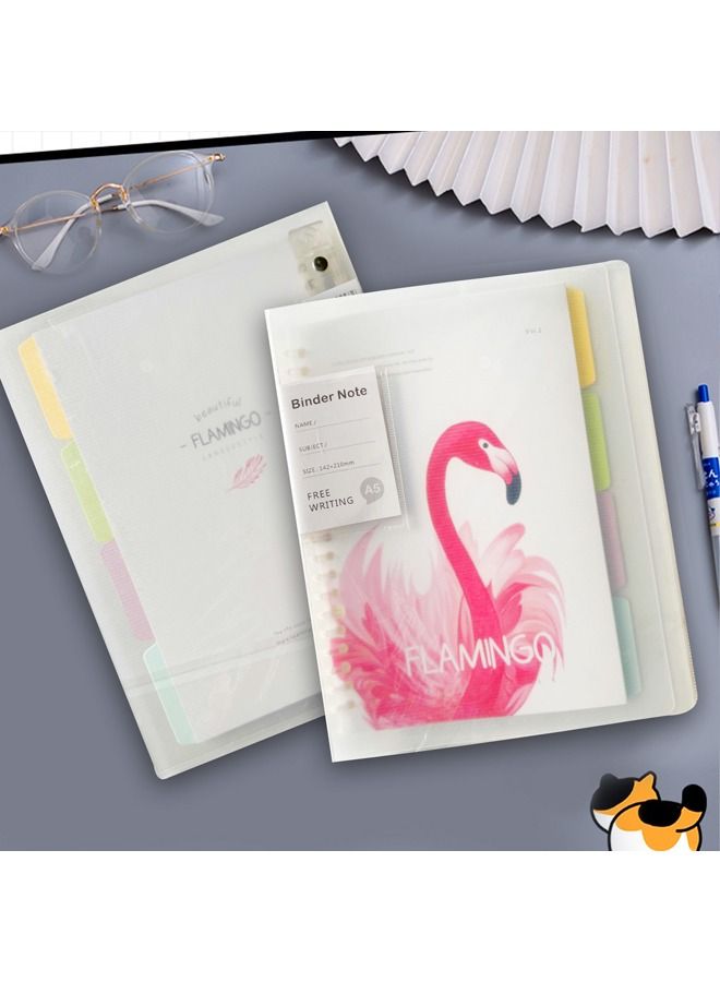 XIANGYU Fancy A5 PP Loose-Leaf Ring Binder Refillable Organizer Notebook With Printing  - Image 5