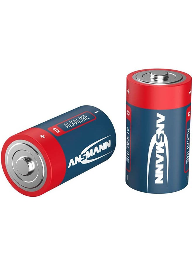 ANSMANN - Lr20 1.5V Mono D Alkaline Battery General Use Remote Wall Clock Flash Light Home Toys Office 5 Year Shelf Life - Image 1