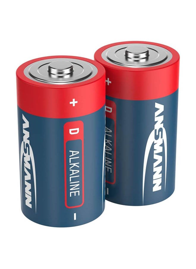 ANSMANN - Lr20 1.5V Mono D Alkaline Battery General Use Remote Wall Clock Flash Light Home Toys Office 5 Year Shelf Life - Image 1