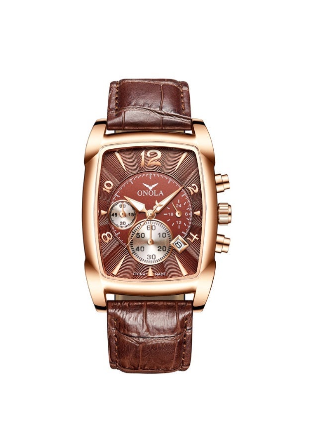 أونولا ساعة كوارتز أنيقة، عملية، متعددة الوظائف، مقاومة للماء، ومناسبة للأعمال. - Image 1