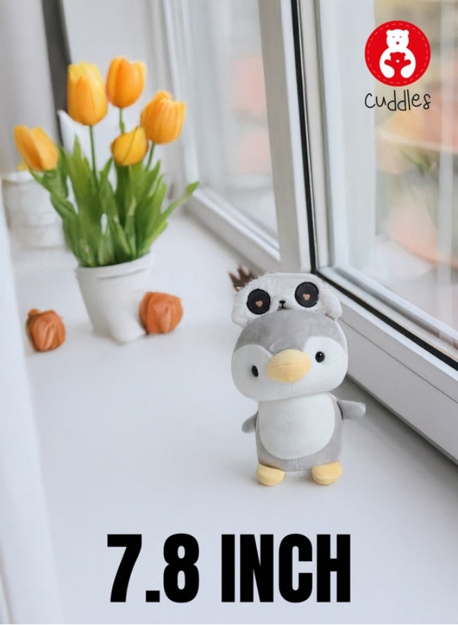 Cuddles Adorable Marshmallow Duck Plush Stuffed Animal Toy 20cm-Blue - Image 4