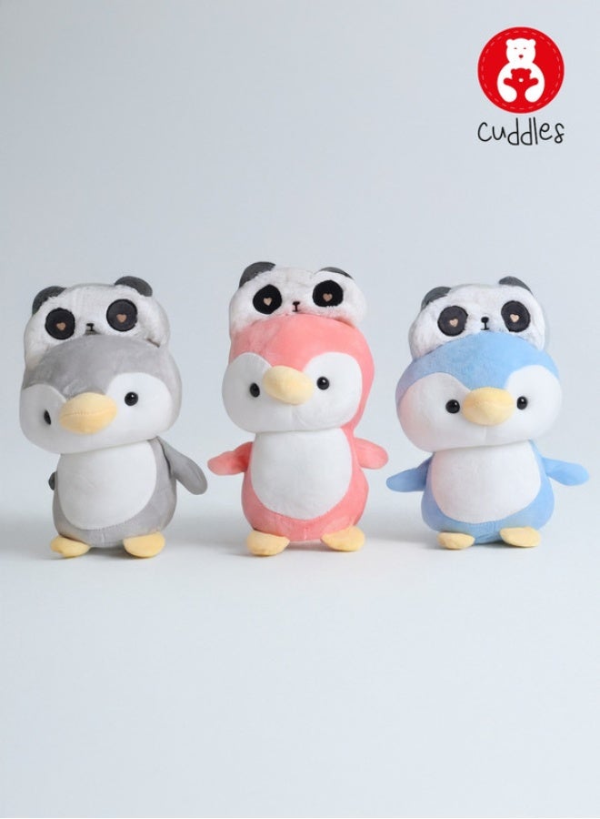 Cuddles Adorable Marshmallow Duck Plush Stuffed Animal Toy 20cm-Blue - Image 3