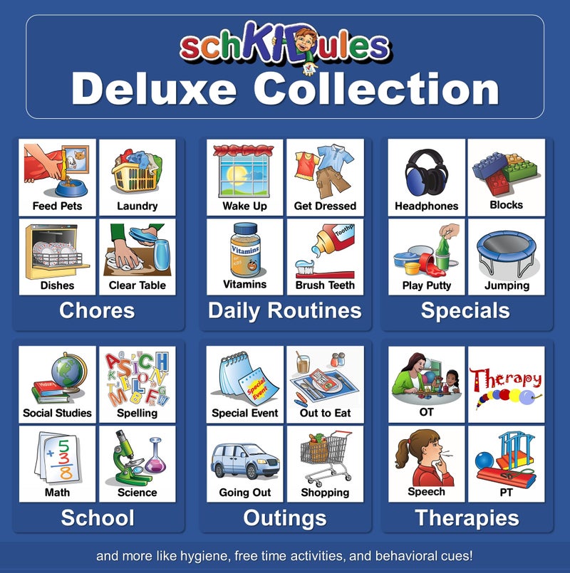 SchKIDules 153 pc Daily Visual Schedule Magnets for Kids-Create Healthy Routines, Reminders, Kids Calendars, Chore Charts & Behavioral Supports for Kids who Thrive on visuals, Type A Toddlers, Autism & ADHD - Image 2