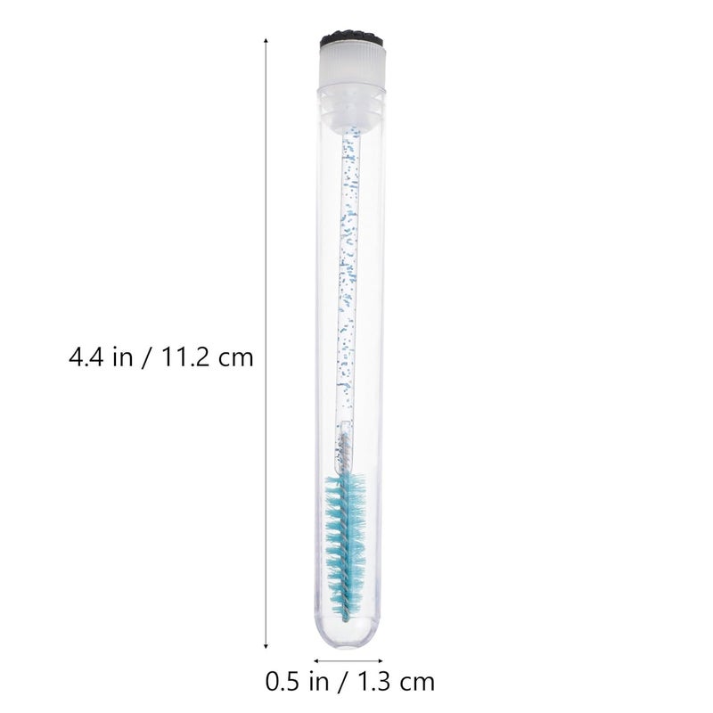 30pcs Disposable Eyelash Brushes with Crystal Tube Portable Eyelash Applicator and Eyebrow Spoolie and Makeup Application Random Color - Image 2