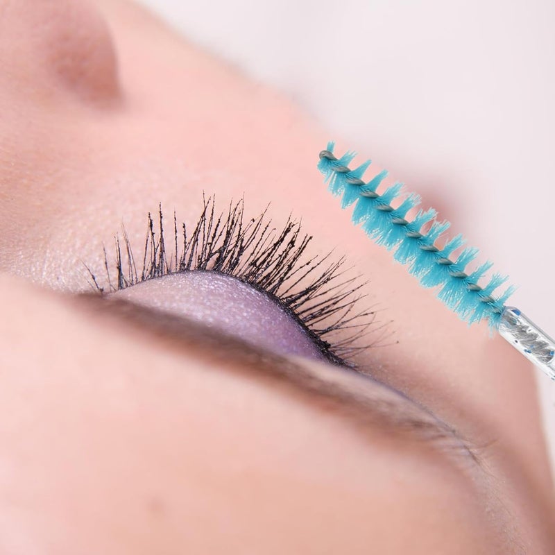 30pcs Disposable Eyelash Brushes with Crystal Tube Portable Eyelash Applicator and Eyebrow Spoolie and Makeup Application Random Color - Image 4