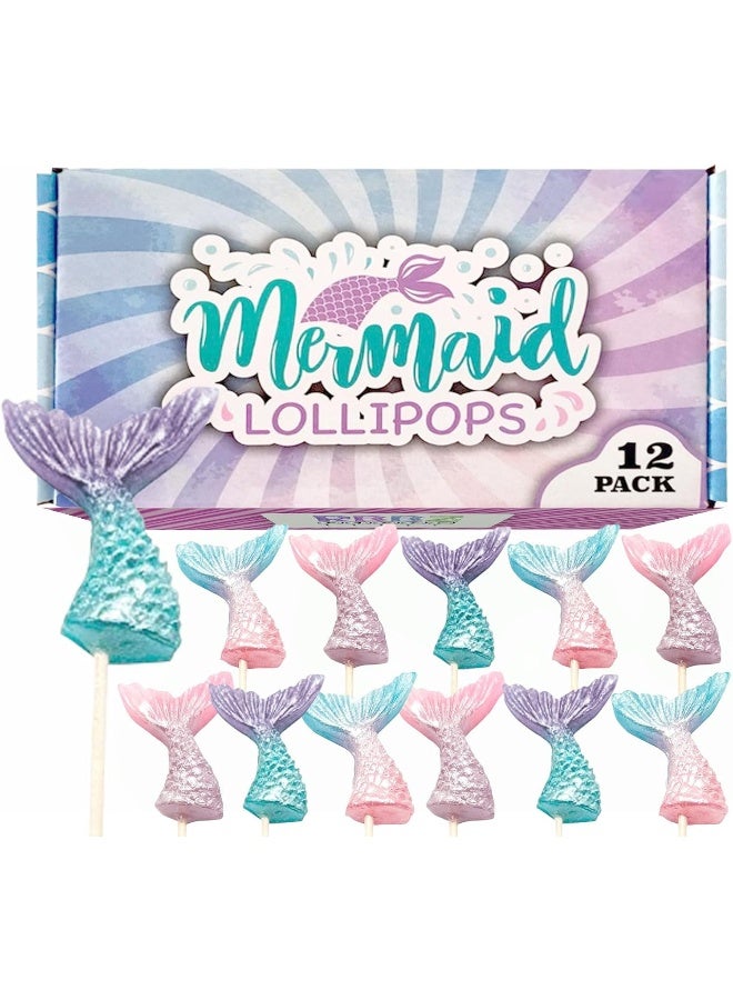 Mermaid Tail Lollipops - 12 Pack - Image 1