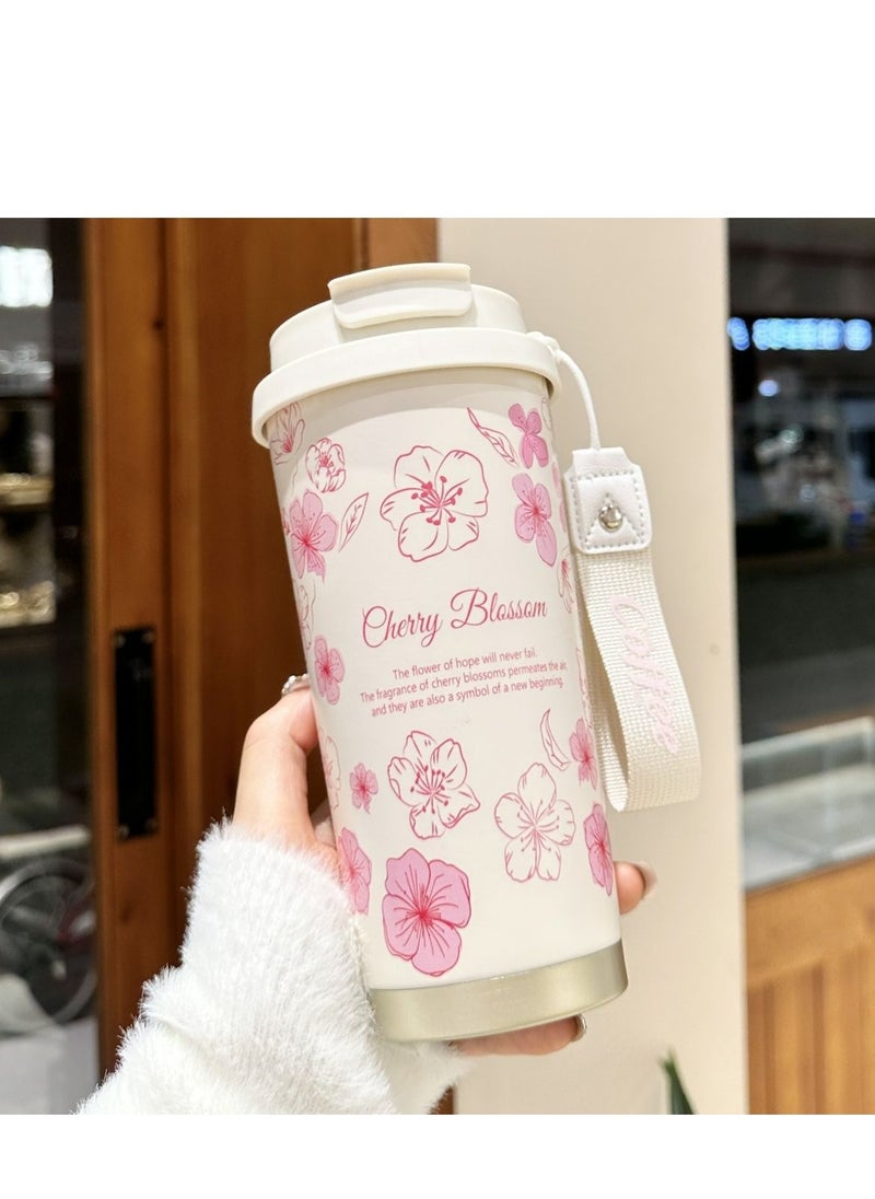 Woman Flower Coffee Mug 500ml 316 Stainless Steel Vacuum Flask Straw and Directly Drinking Insulated Tumbler Thermal Cup - pzsku/Z2B150500E063730BCFB4Z/45/_/1732329155/2867822a-e2c0-4521-9776-93a99e2496ac