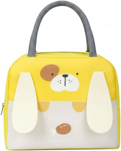 Mobcos Mobcos Ear Panda Yellow Large Capacity Insulated Lunch Bag | Waterproof & Stain-Resistant Meal Tote with Advanced Temperature Retention | Durable Polyester Lunch Bag for Office & School
