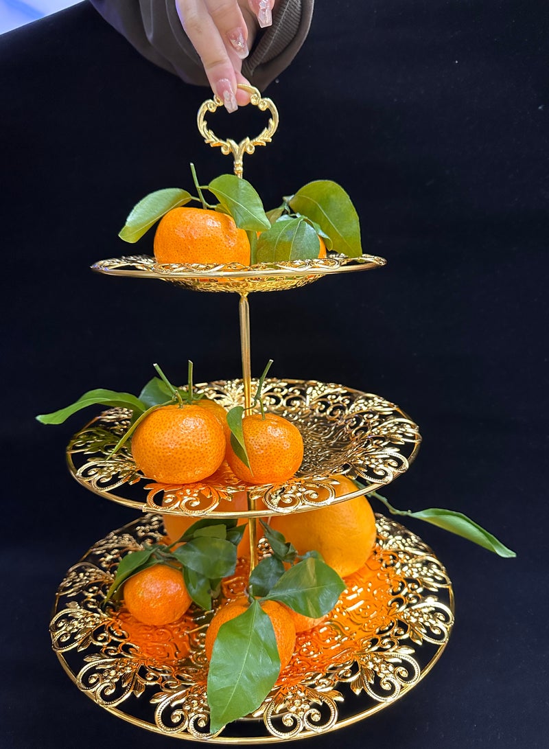 3-Tier Cupcake Stand, Dessert Tower Tray,Tiered Serving Cake Stand, Dessert Stand Pastry Stand for Party, Wedding, Decoration, Hosting - Image 5