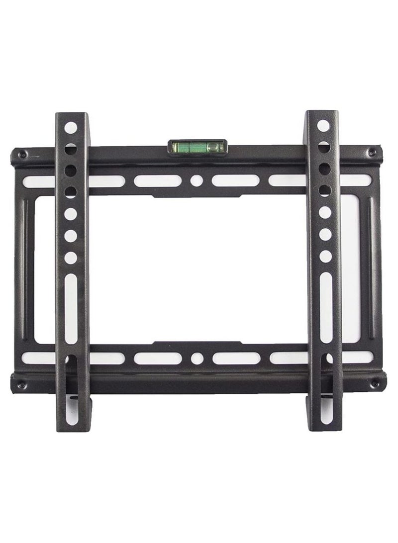 Fixed TV Wall Mount Bracket for 17-55 Inch LED LCD OLED QLED Flat Screen TVs, Holds up to 55 Lbs with VESA 200x200, Lockable Safety Bar, Easy Installation - Image 1