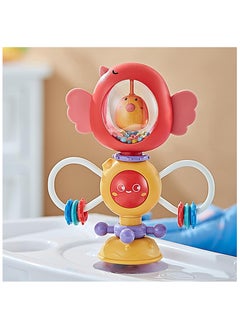 ELIKLIV Baby Rattle Toy with Suction Cup, Interactive Baby High Chair Activity Toy for 3 Months and Up(Red)  - Image 3