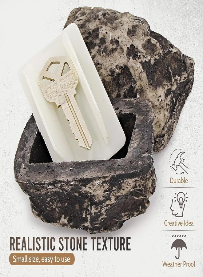 Red Champion Key Rock Hider Outdoor, Fake Rock Key Hider, Weatherproof and Safe Rock Key Hider for Spare Keys, Look and Feel Likes Real Stone for Outdoor Yard Garden Geocaching in Plain Sight - Image 4