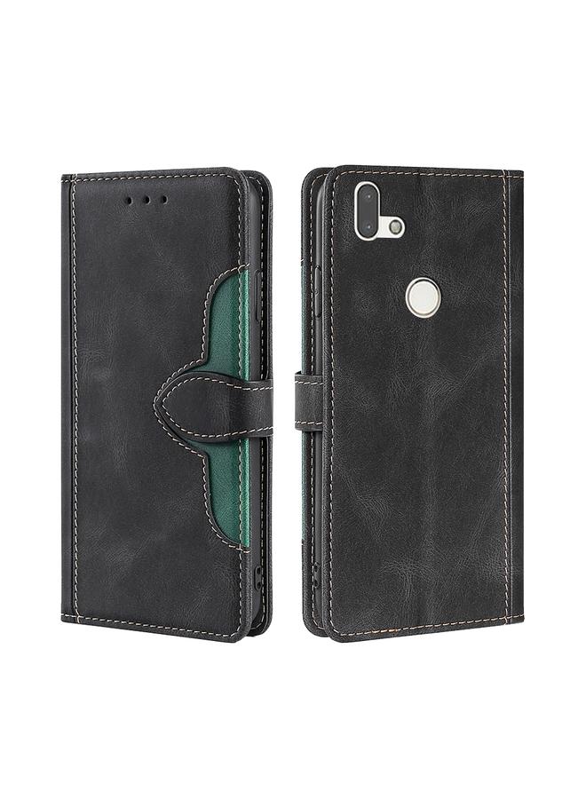 Case For Fujitsu Arrows RX / M05 Skin Feel Straw Hat Magnetic Buckle Leather Phone Case