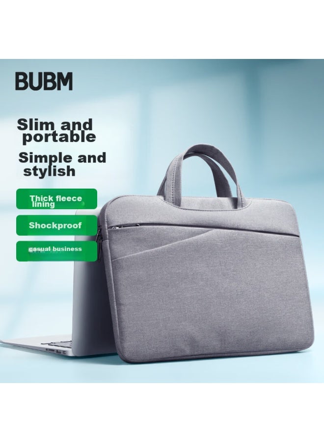 بابم Bubm حقيبة كمبيوتر محمول مقاس 13.3 بوصة لأبل وشاومي ولينوفو، وغطاء الأعمال المحمول للنساء والرجال، متوافق مع Asus وDell - Image 3