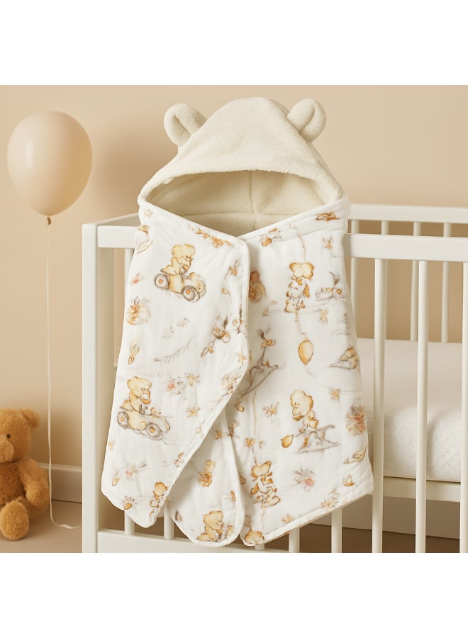 كايندر فالي منشفة على شكل عباءة بأذني أرنب - Image 5