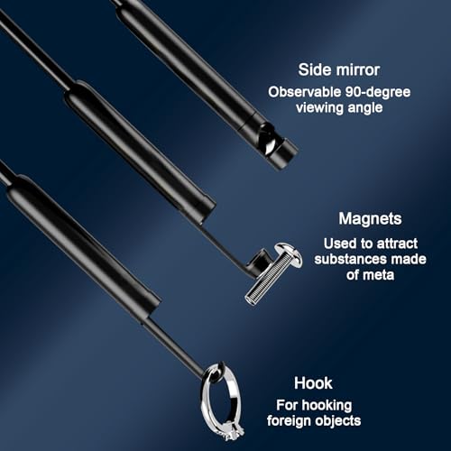 GinoCaco Borescope Camera with Light, 4.3" Endoscope Camera 1080P HD(Support Photo/Video), IP67 Waterproof Snake Camera, Easy Use Ideal Gadget for Inspection Walls, Automotive Engines, Pipes (16.5ft) - Image 5
