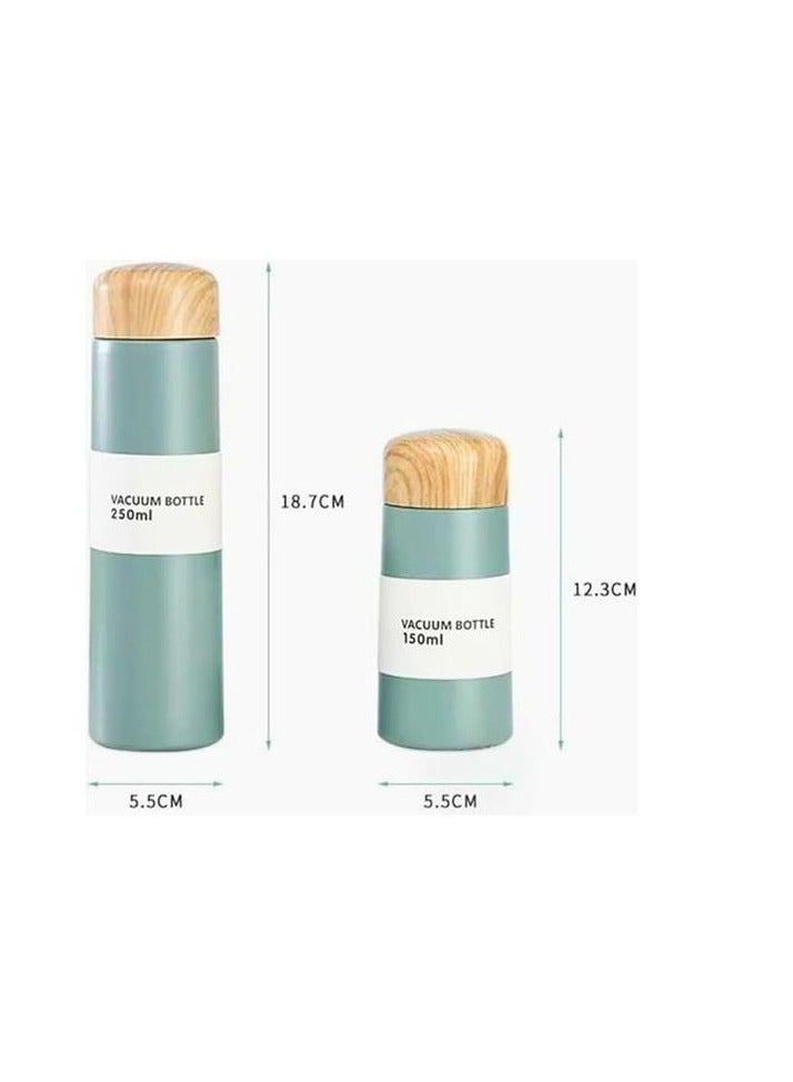 High Quality Stainless Steel Mini Water Cup With Wooden Design (white, 150ml) - Image 2
