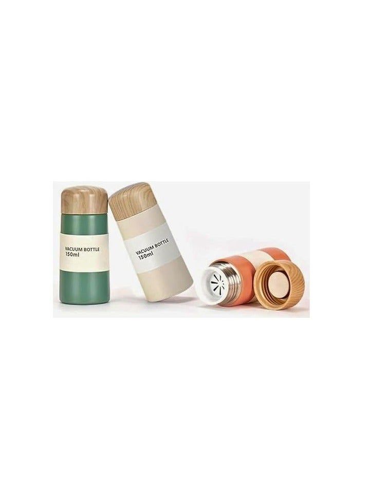 High Quality Stainless Steel Mini Water Cup With Wooden Design (white, 150ml) - Image 5