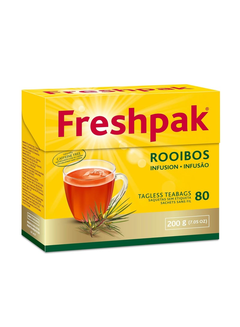 Freshpak Rooibos Tea, Naturally Caffeine Free, 80 Teabags - Image 1