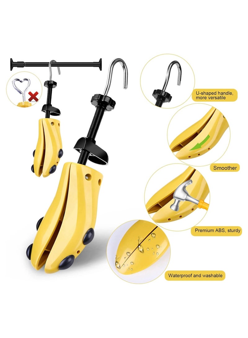 Eachway Pair of Professional 2-Way Premium Shoe Stretcher Tough Plastic Shoe Trees, Adjustable Length & Width Durable Shoe Shaper for Men and Women (Large) - Image 2