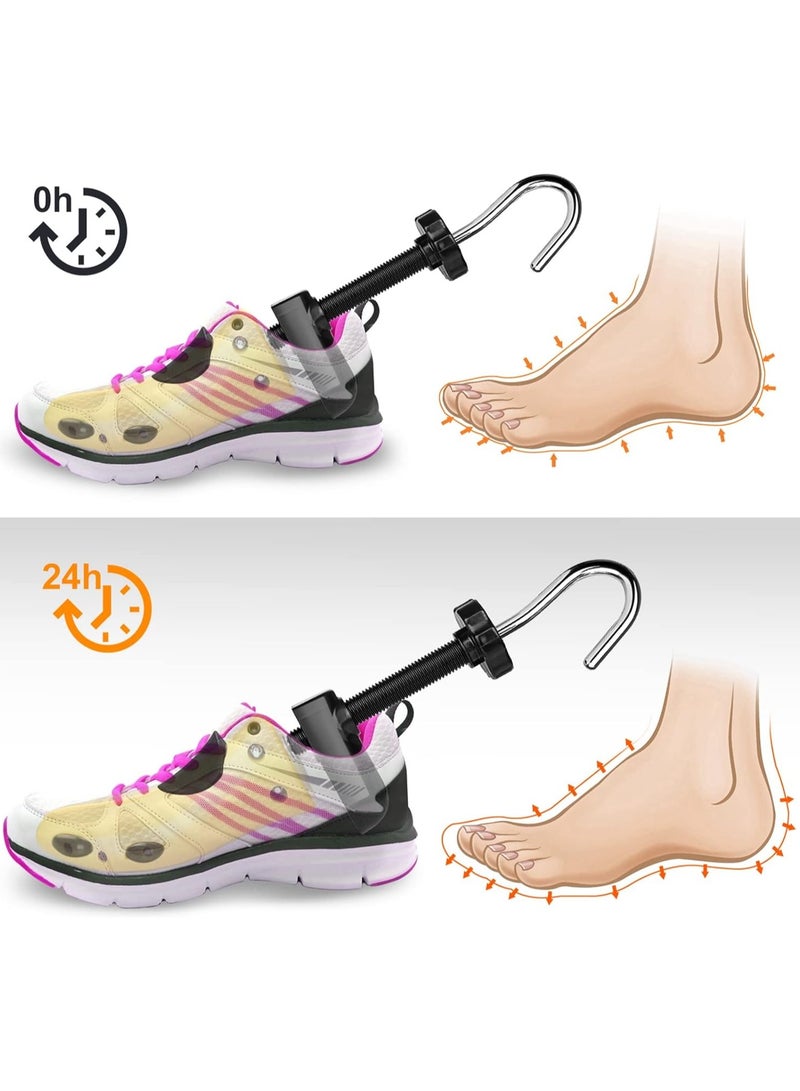 Eachway Pair of Professional 2-Way Premium Shoe Stretcher Tough Plastic Shoe Trees, Adjustable Length & Width Durable Shoe Shaper for Men and Women (Large) - Image 5