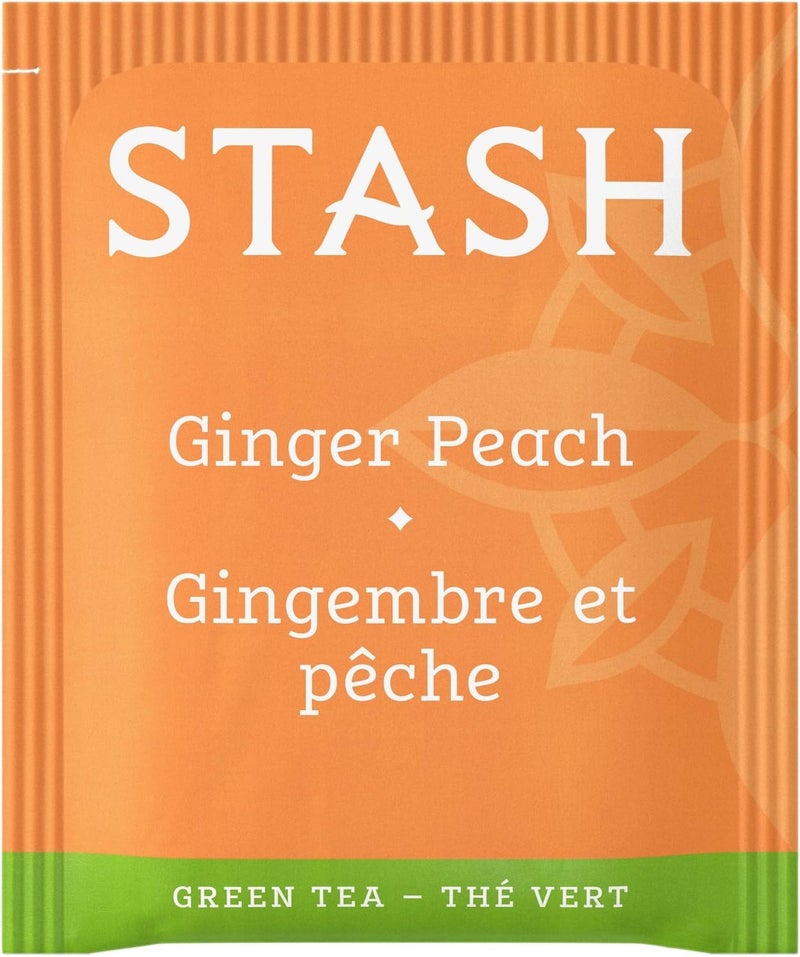 Stash Tea Ginger Peach Green Tea with Matcha - Image 3