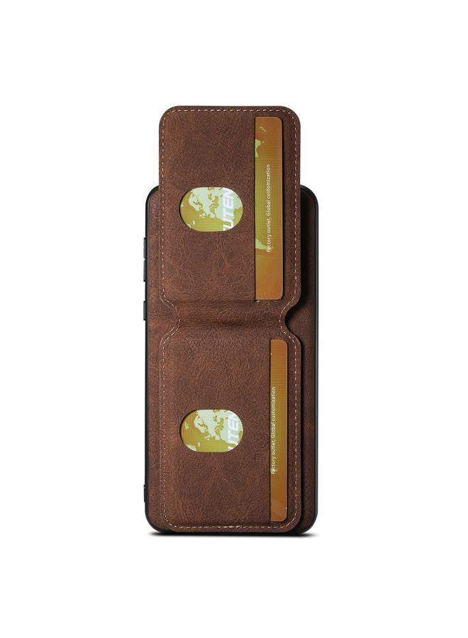 Suteni Case For Huawei Mate 60 Pro H02 Litchi Leather Card Wallet Stand Back Phone Case - Image 3