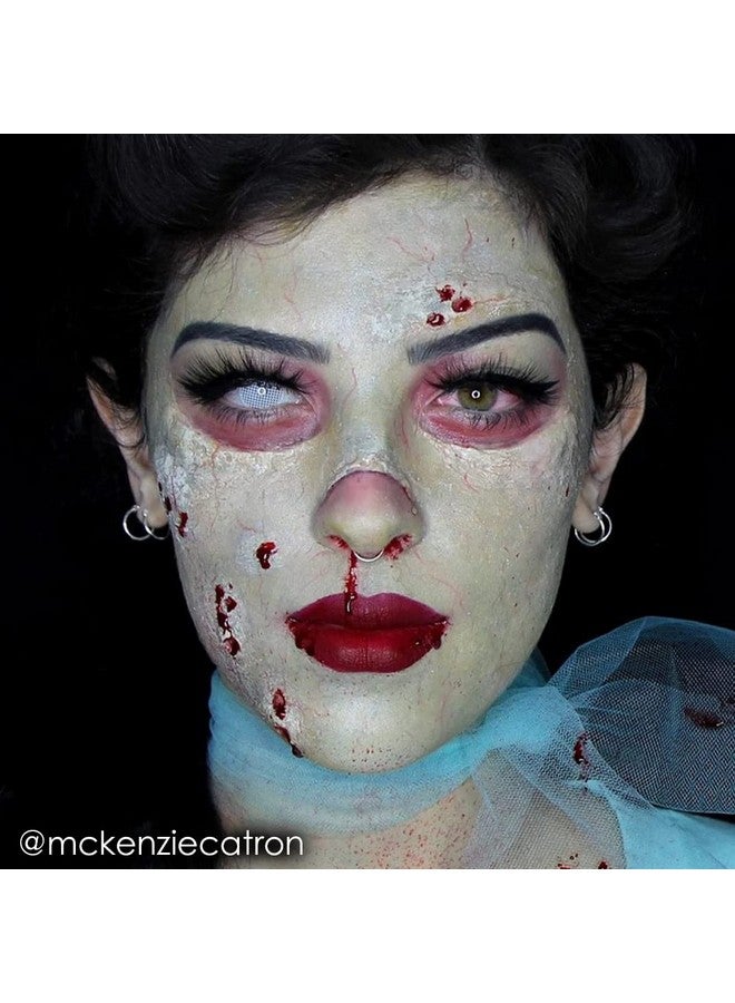 ميهرون كريم مكياج Mehron Makeup Fantasy FX | مكياج هالوين قائم على الماء | طلاء الوجه والجسم من Zombie Flesh للبالغين 1 أونصة سائلة (30 مل) (Zombie Flesh) - Image 3