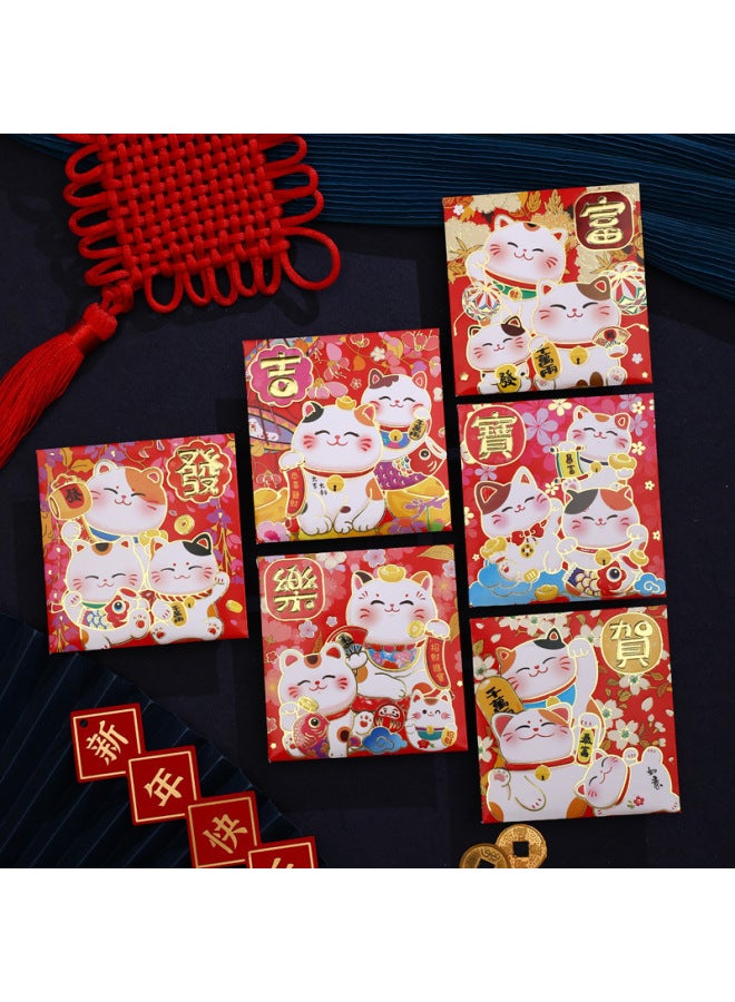 يس 2025 رأس السنة هو ظرف نقود أحمر صغير الحجم مبدع لعيد الربيع، سنة الأفعى، كرتوني، ظرف نقود السنة الجديدة، مصنعي حقائب الأظرفة الحمراء - Image 1