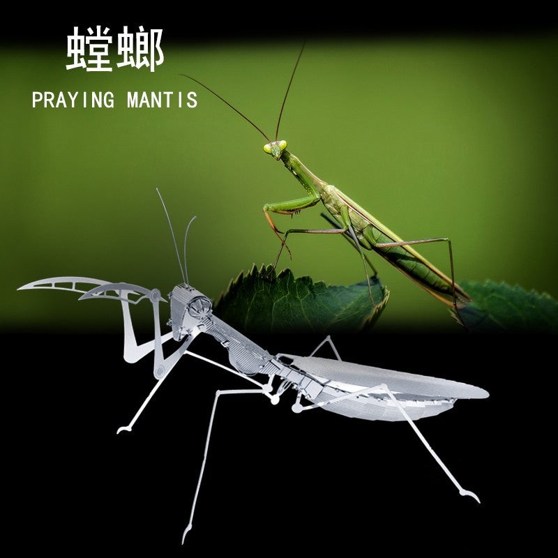 Steel Magic Statue Machine Insect Series Love Metal Puzzle 3D Three-Dimensional Handmade Diy Assembly Model - Image 1