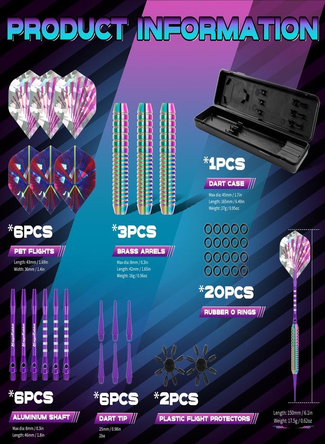 MageRabbit Soft Tip Dart Set, 3 Aluminum Shafts, Professional Darts, 3 Extra Dart Flights, 3 Replacement Plastic Shafts for Electronic Dart Board - Image 3