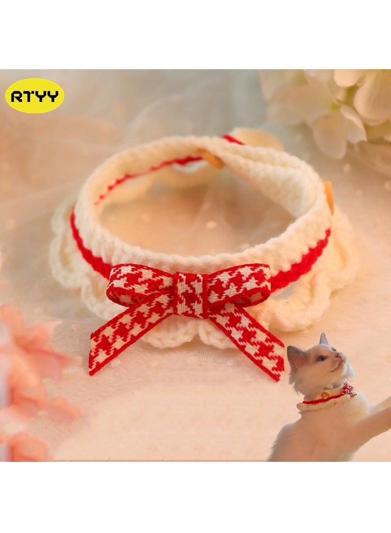 RTYY Cat Bandana Cats Bib，Kitten Cute Bow Collars Costume，Collars Suitable For Kittens And Puppies  - Image 1