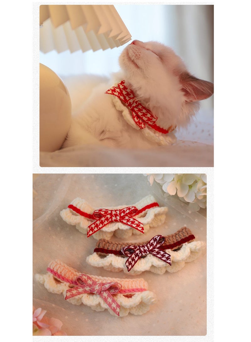 RTYY Cat Bandana Cats Bib，Kitten Cute Bow Collars Costume，Collars Suitable For Kittens And Puppies  - Image 2