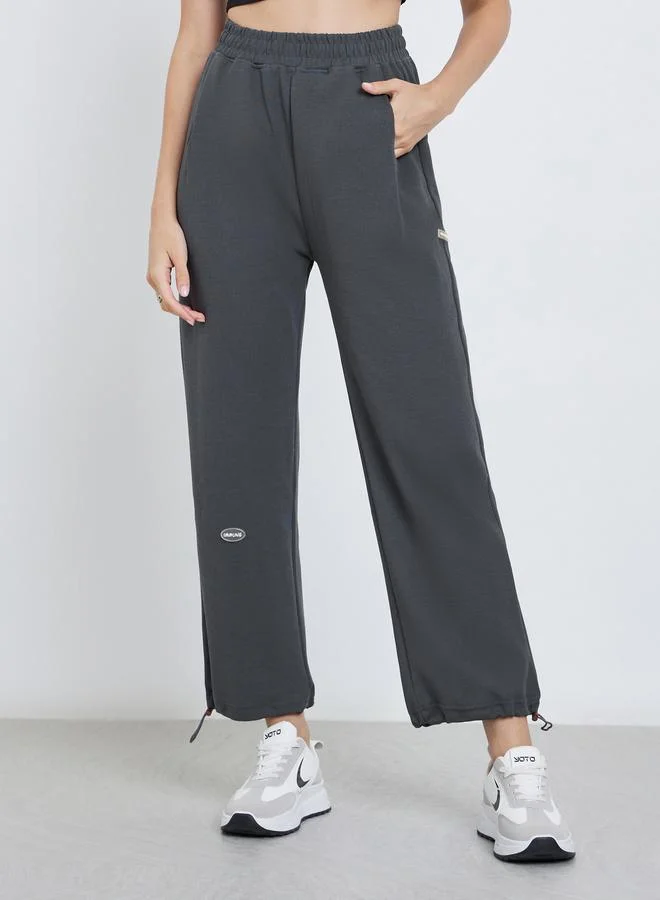 Styli Styli Charcoal Relaxed Fit Joggers
