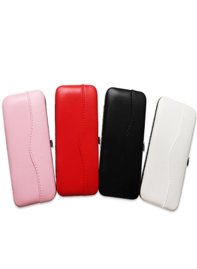 GSHLLO PU Leather Tweezer Storage Bag Eyelash Extension Tweezer Case Empty Tweezer Container Holder Lash Grafting Tweezer Pouch Tweezer Tool Pocket Pink - Image 4