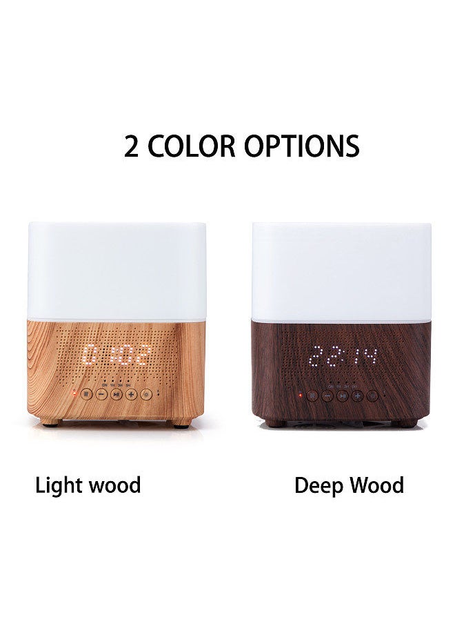 Generic - Aromatherapy essential oil diffuser humidifier, 300ML ultra-modern aromatic diffuser with time display, Blue-tooth speaker, LED night light, alarm clock, 7 color changes. - Image 1
