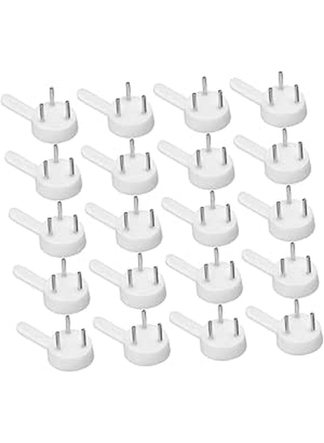 50 Whites Hangers for Damage Free Drywall Plaster Photo Frame - Image 1