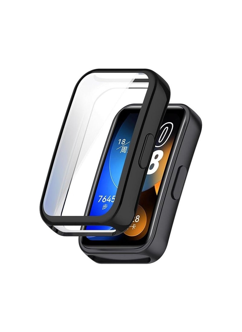 Generic Case for HUAWEI Band 8 TPU Silicon All-Around Screen Protector Cover Bumper Protector Full Cover Screen Protection (Black)  - Image 1