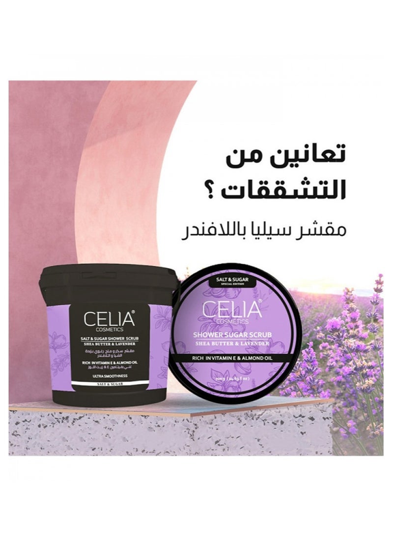 CELIA COSMETICS Celia Sea Salt and Sugar Foam Scrub with Shea Butter and Lavender 700g - Image 2